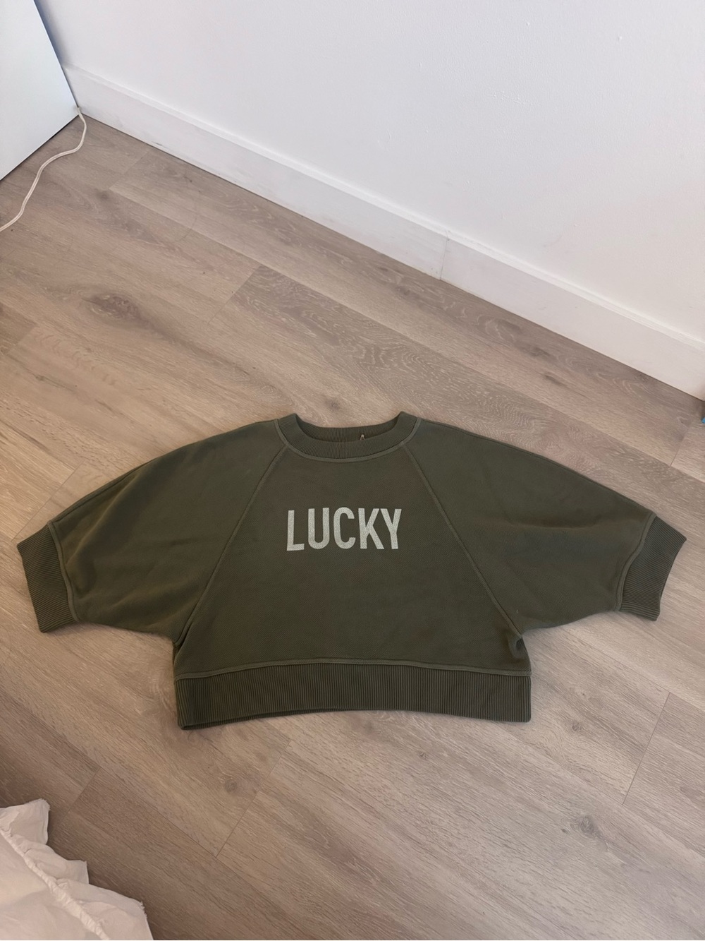Vintage Christian Dior Olive Green  Lucky Crewneck Sweatshirt